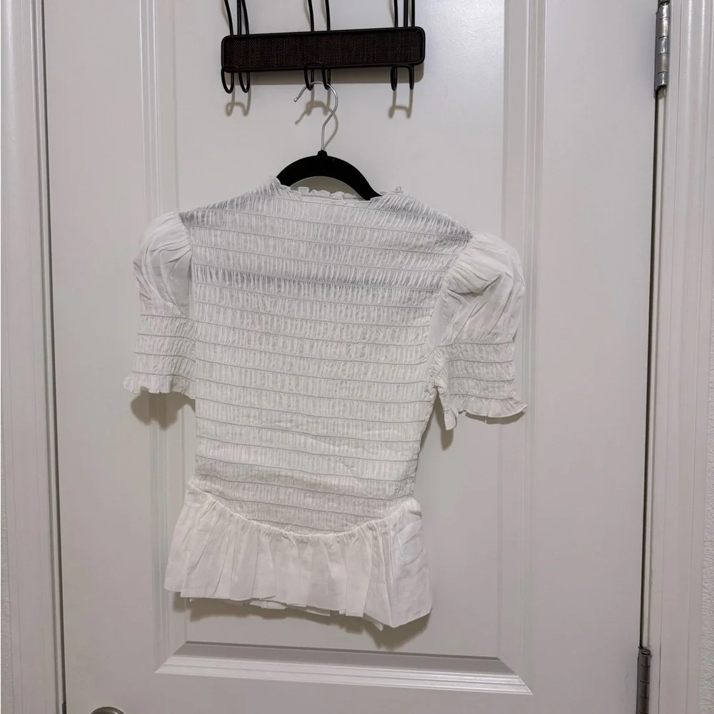 🤍New Reformation Aggie Top White